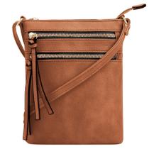 Bolsa tiracolo DELUXITY Functional Multi Pocket Cognac