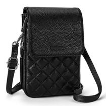 Bolsa tiracolo em couro genuíno preta