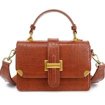 Bolsa tiracolo em couro LL LOPPOP para mulher, bolsa de ombro
