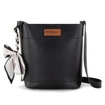Bolsa tiracolo em material vegano Wrangler Feminina preta Bolsa tiracolo em material vegano Wrangler Feminina preta