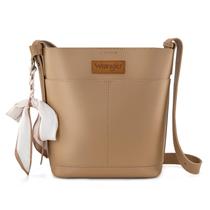 Bolsa tiracolo em material vegano Wrangler para mulheres cáqui Bolsa tiracolo em material vegano Wrangler para mulheres cáqui
