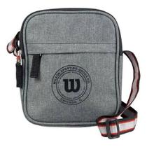 Bolsa tiracolo em poliester wilson cinza 65031003-dg Bolsa tiracolo em poliester wilson cinza 65031003-dg