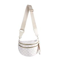 Bolsa tiracolo FEIBOON Spacious xadrez em nylon para mulheres Bolsa tiracolo FEIBOON Spacious xadrez em nylon para mulheres