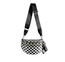 Bolsa tiracolo FEIBOON Spacious xadrez em nylon para mulheres Bolsa tiracolo FEIBOON Spacious xadrez em nylon para mulheres