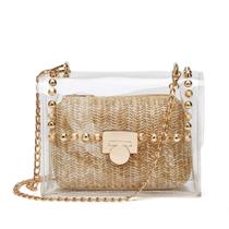 Bolsa tiracolo feminina Clear Purse Stadium aprovada pela YYW
