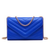 Bolsa tiracolo feminina Dasein, pequena, acolchoada, azul royal