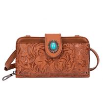 Bolsa tiracolo feminina LAVAWA, pequena, vintage, turquesa Bolsa tiracolo feminina LAVAWA, pequena, vintage, turquesa