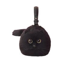 Bolsa Tiracolo Feminina Pequena De Pelúcia Com Design De Gato, Feita À Mão, Versátil Para Bolsa Tiracolo Feminina Pequena De Pelúcia Com Design De Gato, Feita À Mão, Versátil Para