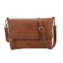 Bolsa tiracolo Gladdon Small para mulheres em couro marrom vegano Bolsa tiracolo Gladdon Small para mulheres em couro marrom vegano