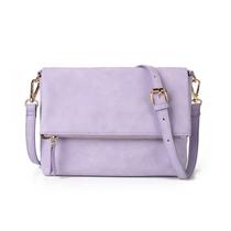 Bolsa tiracolo Gladdon Small para mulheres em material vegano violeta pastel