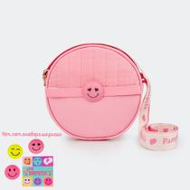 Bolsa Tiracolo Infantil Pam Surprise Rosa Chiclete - Ganhe Patch Surpresa 6001024