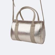 Bolsa Tiracolo Infantil Pampili Alcinha de Brilho Dourada