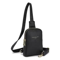 Bolsa tiracolo INICAT, pequena, de material vegano, preta, feminina Bolsa tiracolo INICAT, pequena, de material vegano, preta, feminina
