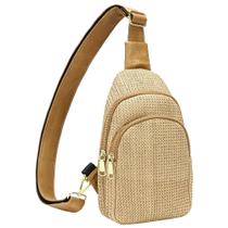 Bolsa tiracolo INICAT Summer Straw para mulheres, tamanho pequeno