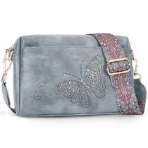 Bolsa tiracolo KITEVIUN Bolsa de telefone de material vegano azul