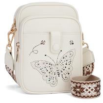 Bolsa tiracolo KITEVIUN Butterfly Vegan Leather RFID para mulheres Bolsa tiracolo KITEVIUN Butterfly Vegan Leather RFID para mulheres