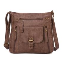 Bolsa tiracolo KL928 para mulheres em couro PU médio Bolsa tiracolo KL928 para mulheres em couro PU médio