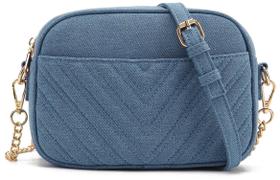 Bolsa tiracolo Lola Mae, jeans acolchoado, bolsa de ombro