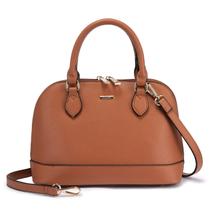 Bolsa tiracolo LOVEVOOK Classic com zíper duplo e alça marrom Bolsa tiracolo LOVEVOOK Classic com zíper duplo e alça marrom