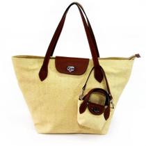 Bolsa tiracolo/mão em ráfia maria adna