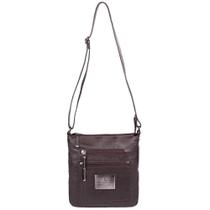 Bolsa Tiracolo Masculina Clovis em couro café Bolsa Tiracolo Masculina Clovis em couro café
