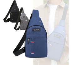 Bolsa Tiracolo Masculina Pochete Transversal Ombro Peitoral Shoulder Bag Unissex