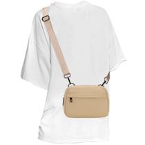 Bolsa tiracolo MAXTOP, pequena alça removível, cáqui
