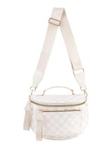 Bolsa tiracolo MEISEY, bolsa xadrez para mulheres, bege Bolsa tiracolo MEISEY, bolsa xadrez para mulheres, bege