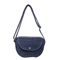 Bolsa tiracolo Messenger, jeans vintage de luxo para mulheres