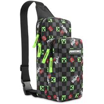 Bolsa tiracolo Minecraft Kids Travel Shoulder preta/Multi