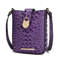 Bolsa tiracolo MKF Collection Avery Faux Crocodile Vegan Leat