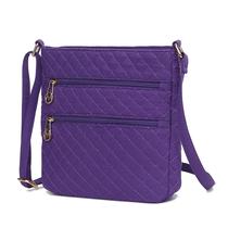 Bolsa tiracolo MKF Collection Lainey acolchoada de algodão feminino