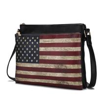 Bolsa tiracolo MKF Collection Madeline Printed Flag Vegan Lea