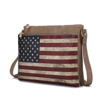 Bolsa Tiracolo MKF Collection Madeline - Vegana com Estampa de Bandeira