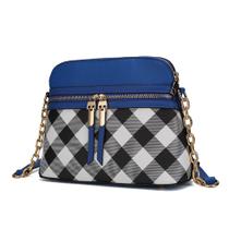 Bolsa tiracolo MKF Collection Suki Checkered Vegan Leather