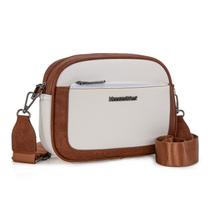 Bolsa tiracolo Montana West Cow Print com zíper triplo MWC-3683WT-BR Bolsa tiracolo Montana West Cow Print com zíper triplo MWC-3683WT-BR