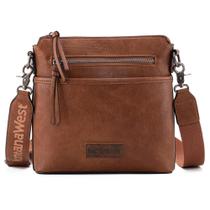 Bolsa tiracolo Montana West MWC-216BR Brown Velvet Feminina