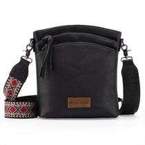 Bolsa tiracolo Montana West MWC-H185BK em material vegano