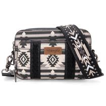 Bolsa tiracolo Montana West Wrangler Boho Aztec Black Women