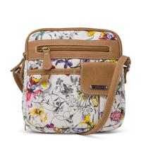 Bolsa tiracolo MultiSac Vienna Floral/Avelã em material vegano Bolsa tiracolo MultiSac Vienna Floral/Avelã em material vegano