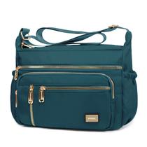Bolsa tiracolo NPBAG para mulheres azul azul-petróleo, nylon impermeável Bolsa tiracolo NPBAG para mulheres azul azul-petróleo, nylon impermeável