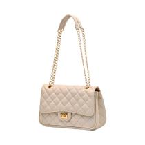 Bolsa Tiracolo Nude Retangular com Lateral Arredondada Comfort