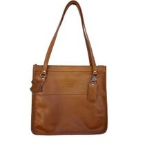 Bolsa Tiracolo Ombro Feminina De Couro Mel/Caramelo 050