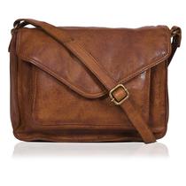 Bolsa tiracolo Ozora Leather Flalover para mulheres bronzeadas