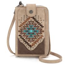 Bolsa tiracolo para celular Montana West Aztec para mulheres Bolsa tiracolo para celular Montana West Aztec para mulheres
