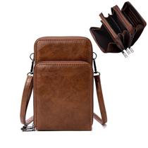 Bolsa tiracolo para celular myfriday Small Leather para mulheres Bolsa tiracolo para celular myfriday Small Leather para mulheres