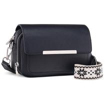 Bolsa Tiracolo Pequena de Couro Roulens para Mulheres - Com Compartimento para Cartões