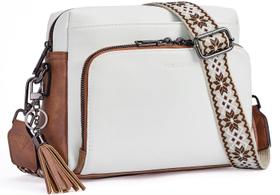 Bolsa tiracolo POIUGOYA em material vegano moderno para mulheres