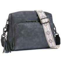Bolsa tiracolo POIUGOYA em material vegano moderno para mulheres