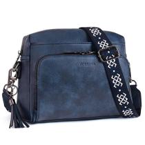 Bolsa tiracolo POIUGOYA em material vegano moderno para mulheres